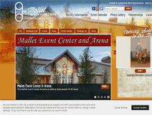 Tablet Screenshot of malleteventcenter.com